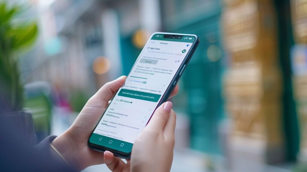 Narzisst WhatsApp Nachrichten auf einem Smartphone-Bildschirm, betont durch emotionale Emojis und intensive Farben