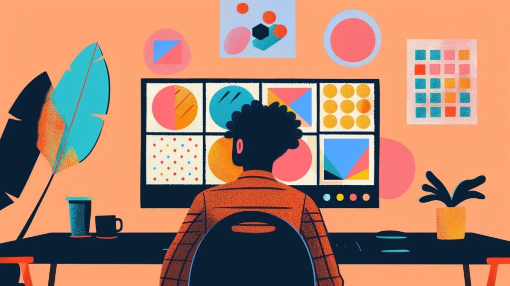 Frau führt online Hypervigilanz Test durch, betrachtet besorgt Ergebnisse auf ihrem Laptop